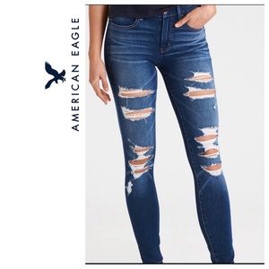 AE Dream Jean Hi-Rise Distressed Jegging Jeans 2